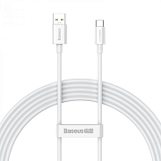 Кабель Baseus Superior Series 65W USB - Type C, 2м, белый Белый