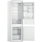 Холодильник встраиваемый Whirlpool WHC18D011A2 (Объем - 268 л / Высота - 178 см / Слайдерное крепление фасадов / A+ / Белый / Морозилка - NoFrost) Белый