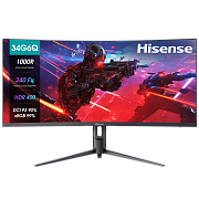 Монитор 34" Hisense 34G6Q-Pro with Audio VA/3440x1440/1 мс/320 кд/м2/HDMI/DP/240 Гц