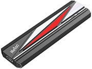 Накопитель SSD ext  1TB Netac ZX20 II USB 3.2 Gen 2 Type-C R2000/W1800 Mb/s NT01ZX20II-1T0-32BK  with USB C to A cable and 20Gbps USB C to C cable