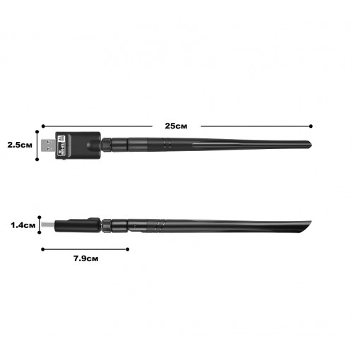 Беспроводной USB3.0 адаптер Wi-Fi, BT5.0 KS-is KS-528 AC600 Двухдиапазонный Wi-Fi и BT5.0