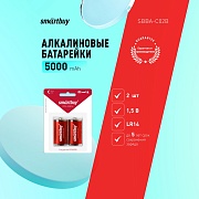 Батарейки BL2 Smartbuy LR14/2B (12/192) (SBBA-C02B) алкалиновая  (BL-2) 
