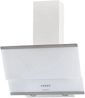 Вытяжка наклонная KRONA IRIDA 600 white PB (863 м³/ч / 125 Вт / LED освещение 2x3 Вт / ширина - 59.6 см / белое стекло)