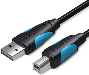 Кабель USB 2.0 A - USB 2.0 B Vention (VAS-A16-B200), вилка-вилка, для мфу/принтера/сканера, длина - 2 метра