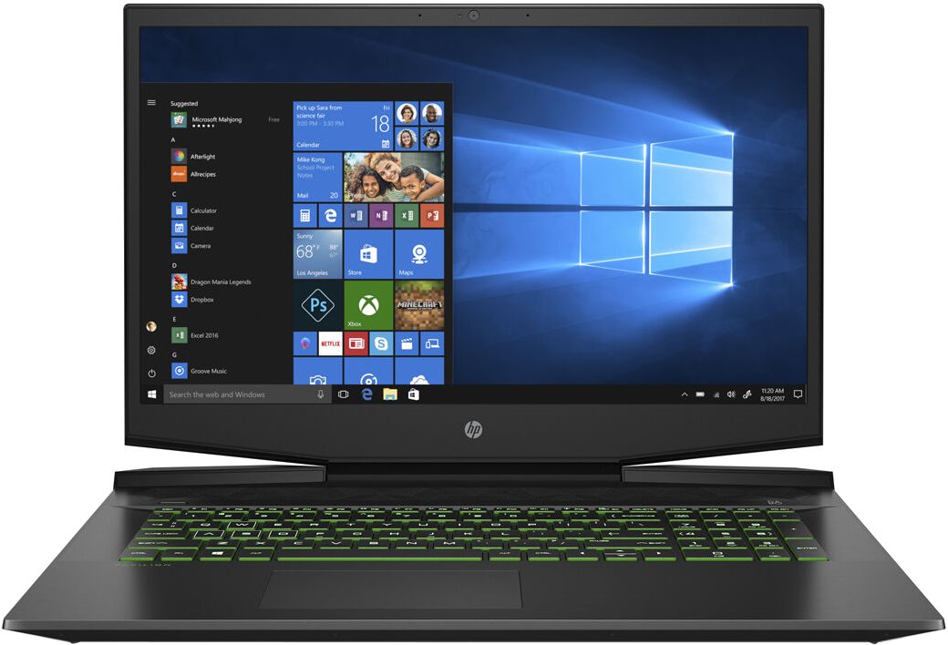 RFB Ноутбук HP Pavilion Gaming 17-cd2047ur (Intel Core i5-11300H 2.6GHz/17.3"/1920х1080 IPS 144Hz/8GB/512GB SSD/NVIDIA GeForce RTX 1650 4GB/DOS/Black)