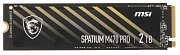 Жесткий диск SSD M.2 2 ТБ MSI SPATIUM M470 PRO PCI-E 4.0 x4, TLC, R5000/W4000 МБ/с, 2280, 520 TBW
