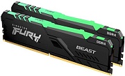 Память DDR4 32GB (2x16Gb KIT) 3200Mhz Kingston FURY Beast RGB KF432C16BB2AK2/32 