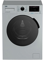Стиральная машина Beko WSPE7H616S (49см / 7,5кг / 1200об / пар SteamCure™ / HomeWhiz®(Bluetooth) / Инверторный мотор ProSmart™ / Серебристый / A+++) Серебристый