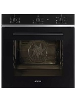 Духовой шкаф Smeg SF64M3VB2 (70 л / до 250 °C / Чёрный / Рельефные направляющие / Smalto Ever Clean / А)