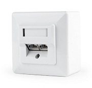 Розетка Gembird RJ-45 CAT 6 STP внешняя двойная экранированная MWS-2S6-01 