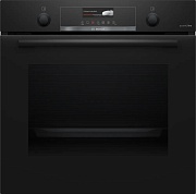 Духовой шкаф Bosch HBG4795B1 (Serie6 / 71 л / до 275 °C / чёрное стекло / Гриль / Телескоп. напр. (x1) / Пиролиз / Зонд для мяса /A) Чёрный