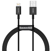 Кабель Baseus Superior Series Lightning - USB 1м, черный Чёрный