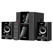 Колонки 2.1 SVEN MS-1821 / 44W / Питание 220В / USB / SD / FM / ПДУ / дерево / black Чёрный