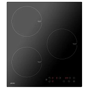 Поверхность индукционная MPM MPM-45-IM-14 (Черная / стеклокерамика / 3 конфорки / 6 кВт) Чёрный