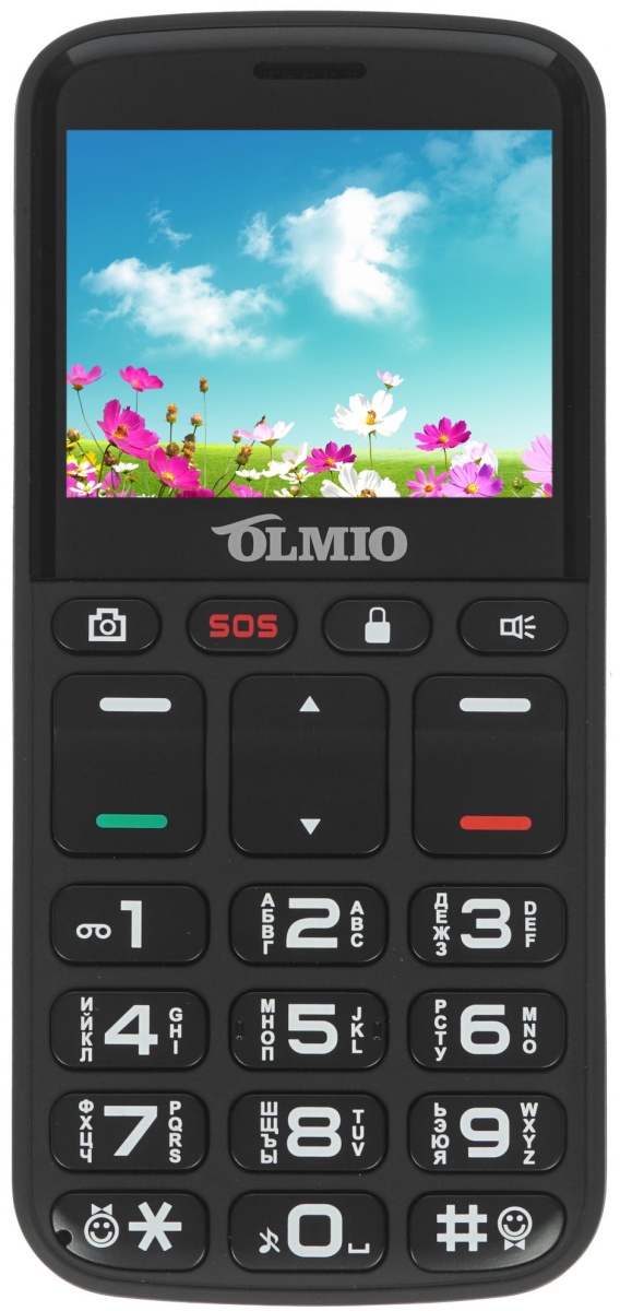 Телефон мобильный Olmio C27, черный
