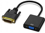 Переходник DVI-D - VGA KS-is (KS-735), вилка-розетка, длина - 0.14 метра