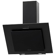 Вытяжка наклонная KRONA VIERKANT 600 Black PB (890 м³/ч / 125 Вт / LED освещение 2x3 Вт / ширина - 59.7 см / чёрный металл/стекло) Чёрный