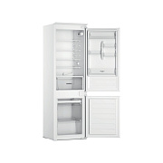 Холодильник встраиваемый Whirlpool WHC18D051A1 (Объем - 268 л / Высота - 178 см / Слайдерное крепление фасадов / A++ / Белый / Морозилка - NoFrost)