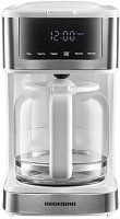 Кофеварка капельная Редмонд CM712 (используемый кофе - молотый / 900 Вт / 1.7 л / сенсор, белый)
