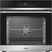 Духовой шкаф Haier HOQ-F5AABX (72 л / Чёрный+нерж. сталь / Гриль / Телескоп.напр.(x2) / AquaClean / A+)