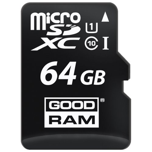 Память micro Secure Digital Card  64Gb class10 GOODRAM / с адаптером SD [M1AA-0640R11(12)]
