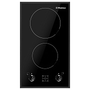 Поверхность электрическая Hansa BHCS38120030 (Черный  / 2 конфорки / (1,2/1,8кВт) / стеклокерамика / 3.0кВт)