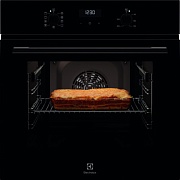 Духовой шкаф Electrolux EOF5C50BZ (SurroundCook 600 / 65 л / до 250°C / Чёрное стекло / Катализ / телескоп. напр. (x1) / SoftClose) Чёрный