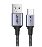 Кабель USB 2.0 Type-A - USB-C Ugreen US288, длина - 1.0 метр, черный Чёрный