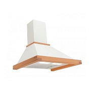 Вытяжка каминная AKPO WK-4 Rustica eco 50 (650 м³/ч / 126 Вт / LED освещение 2x2 Вт / ширина - 50 см / Слоновая кость (RAL 9001) + Массив бука) Слоновая кость