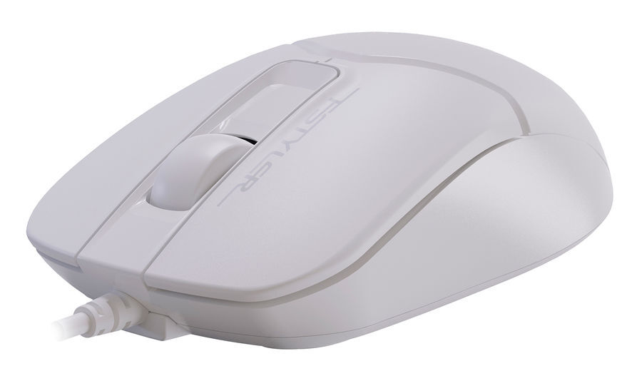Мышь A4Tech Fstyler FM12S, оптическая (1200dpi), проводная, бесшумная, белая