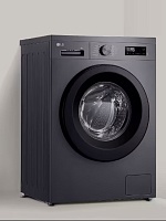 Стиральная машина LG F2Y1HYP6J (44см / 7кг / 1200об / пар / 6 Motion DD / Smart Diagnosis / Inverter Direct Drive / A+++ / Чёрная)