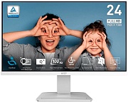 Монитор 24" MSI PRO MP2412W White VA/1920x1080/1 мс/250 кд/м2/HDMI/DP/100 Гц