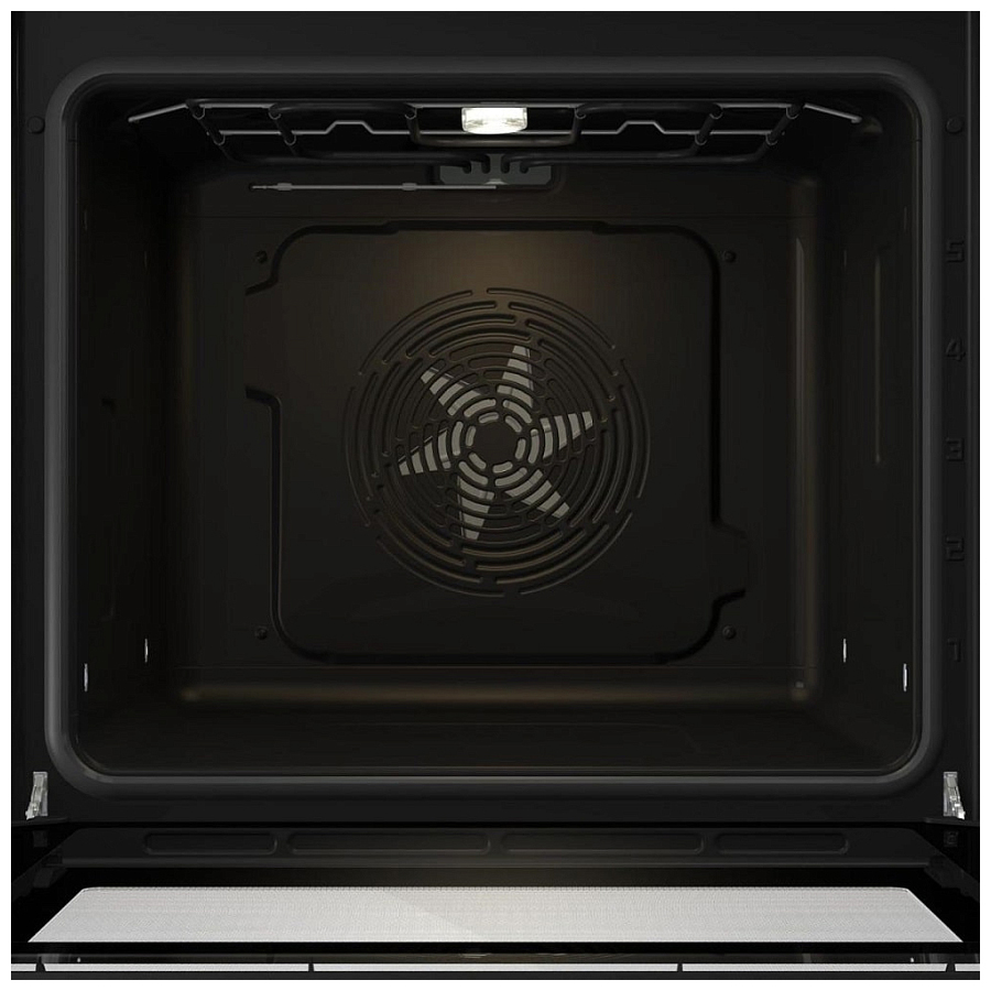 Духовой шкаф Gorenje BO6725E02WG (Essential / 77 л / до 300 °C / Белый, стекло / AquaClean / PerfectGrill / съемные направляющие / А)