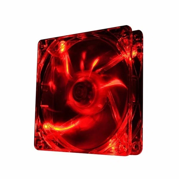 Кулер Thermaltake для корпуса Pure 12 LED/Fan/120mm/1000rpm/Transparent/LED Red CL-F019-PL12RE-A