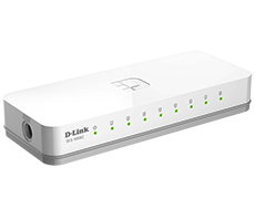 Коммутатор D-LINK DES-1008C Неуправляемый коммутатор с 8 портами 10/100Base-TX