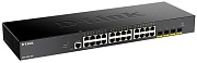 Коммутатор D-Link DGS-1250-28X/A1A Управляемый L2 коммутатор с 24 портами 10/100/1000Base-T и 4 портами 10GBase-X SFP+