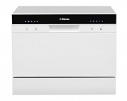 Машина посудомоечная отдельностоящая компактная Hansa ZWM556WH (6 комплектов / Расход воды - 6,5 л / AntiFlood / Белый)