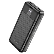 Портативная батарея Borofone BJ19A (Smart charge/ LED индикатор) 20000мАч, черная Чёрный