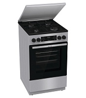 Плита комбинированная Gorenje GK5C42SJ (Advanced / Нерж. сталь / духовка - 62 л / 4 газовые конфорки / эмал. решетки) Нержавеющая сталь