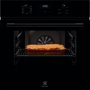 Духовой шкаф Electrolux EOF5C50BZ (SurroundCook 600 / 65 л / до 250°C / Чёрное стекло / Катализ / телескоп. напр. (x1) / SoftClose)