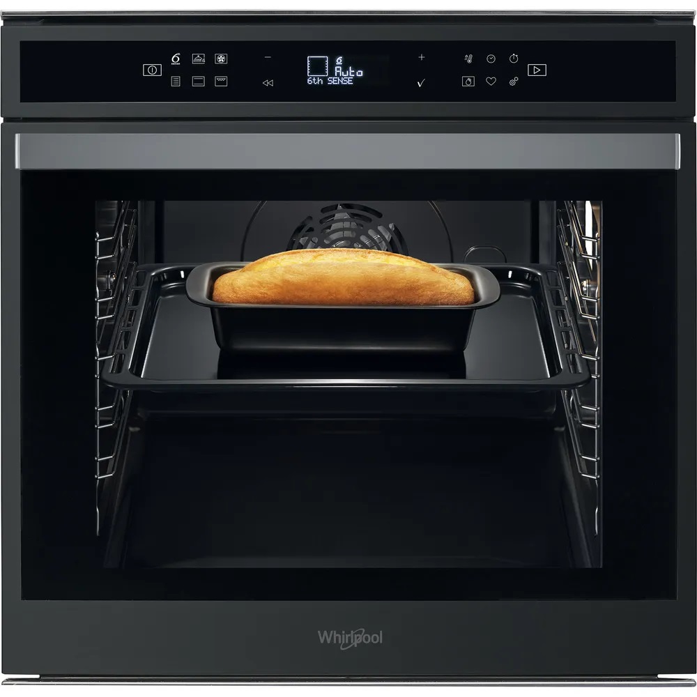 Духовой шкаф Whirlpool W6 OM4 4S1 H BSS (73 л / до 250 °C / Чёрное стекло, сталь / Гидролиз / Гриль / Телескоп. напр. / SoftClose / A+)