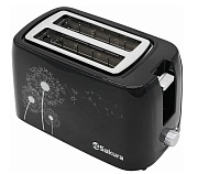 DSP Тостер Sakura SA-7608BK (750 Вт/ тостов - 2/ поддон для крошек/ черный) 