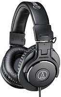 Мониторные наушники Audio-Technica ATH-M30X, (47 Ом, кабель 3 м), Черные