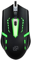 Проводная игровая мышь Oklick 398G, (Проводная 1.9м/2400 dpi), Черная