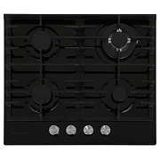 Поверхность газовая Thomson HG20-4I03 (Чёрное стекло / чугун. решетки / 4 конфороки / газконтроль / электроподжиг) Чёрный