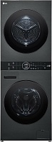 Стирально-сушильная машина LG WT1210BBF (WashTower / 66см / 12/10кг / 1400об / пар / AI DD / TurboWash™360 / Wi-Fi / Inverter DD / A+++ / Чёрная) Чёрный