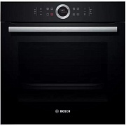 Духовой шкаф Bosch HBG672BB1S (Serie8 / 71 л / до 300 °C / чёрное стекло / Гриль / Пиролиз / AutoPilot 10 / SoftClose / A+) Чёрный