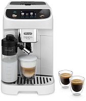 Кофемашина DeLonghi Magnifica Plus ECAM320.60.W (кофе зерновой, молотый/ 1450 Вт/ 1.9 л/ автоматический капучинатор/ 12 напитков)