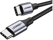 Кабель Ugreen US261 Type-C - Type-C, 1м, Серый/Черный (50150)