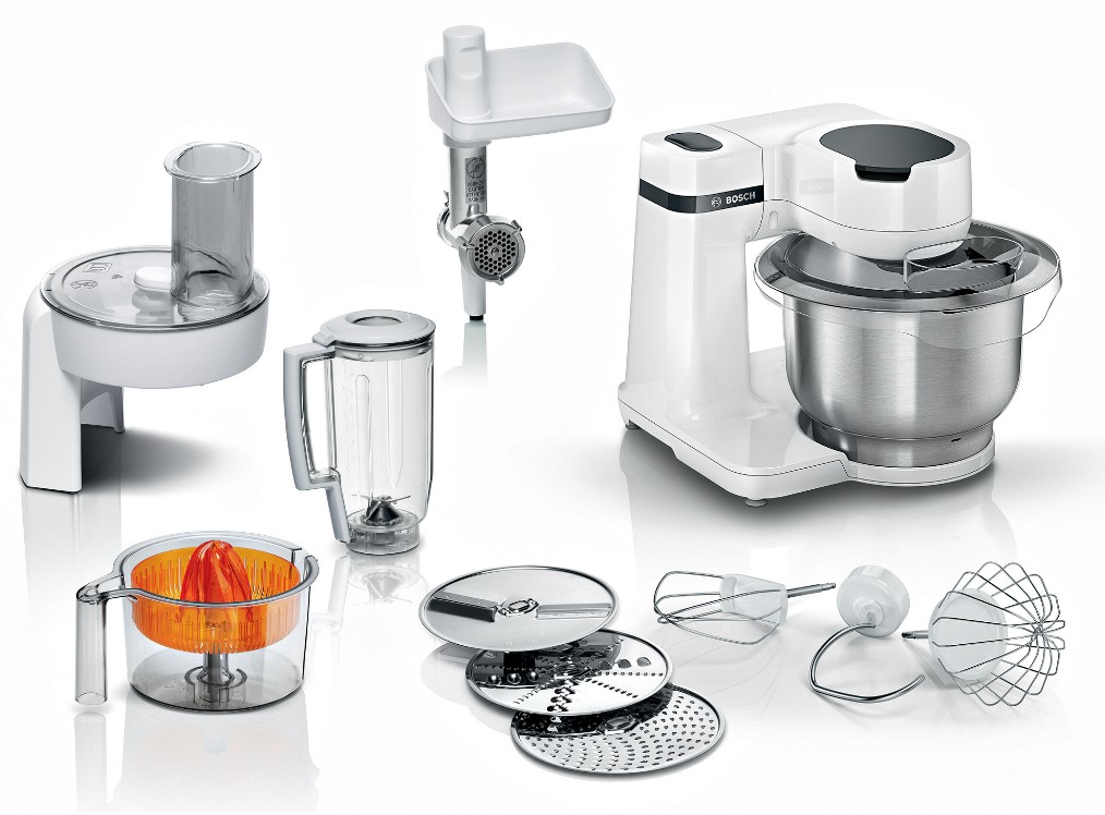 Кухонный комбайн Bosch MUMS2EW40 (700Вт / 3.8л / блендер, соковыжималка, мясорубка, терка, венчик) 